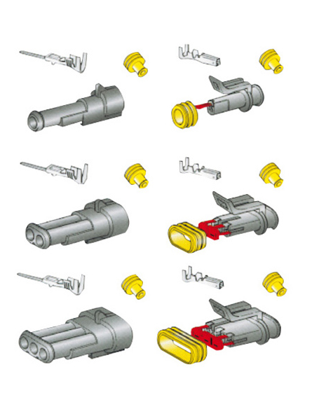 CONNETTORE SUPERSEAL 1 POLO MASCHIO