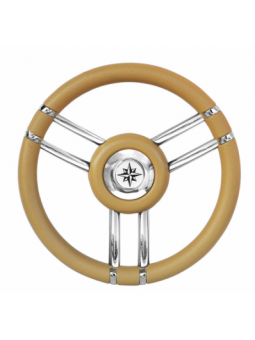 RUOTA TIMONE T27 BEIGE Ø MM.350