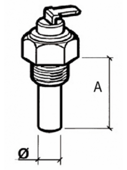 SENSORE TEMPERATURA OLIO 1/2 x14NPT