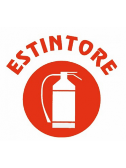 ADESIVO ESTINTORE MM. 100X80