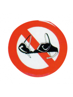 DIVIETO REGGISENO RILIEVO