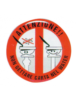 DIVIETO CARTA WC RILIEVO