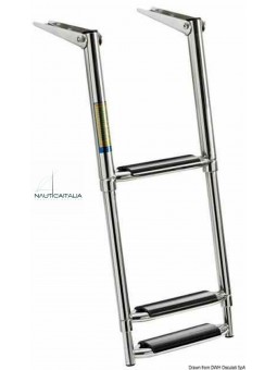 SCALETTA TELESCOPICA INOX 3...