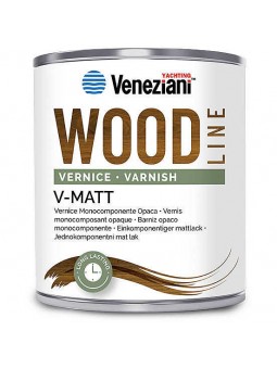 Veneziani V-Matt Wood Line Vernice opaca per legno  0,75 lt.