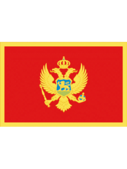 BANDIERA MONTENEGRO CM.30X45