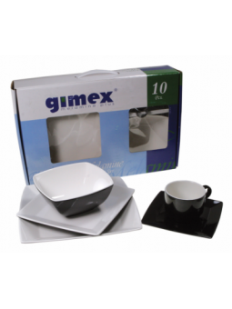 HIGH-LINE SET 4 PERS. 20 PZ NERO