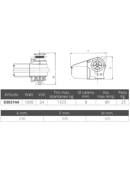 CAYMAN 1000W. 24V.  MM.8