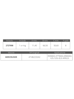 GIRANTE MERCRUISER 8.1S - 496MAG