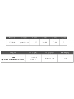 GIRANTE JOHNSON/EV. 2/4T 4/8 HP