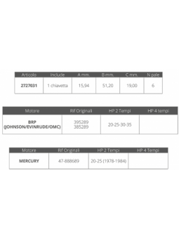 GIRANTE JOHNSON/E.2T 20-25-30-35HP