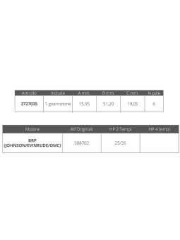 GIRANTE JOHNSON/EVINRUDE 2T 25HP