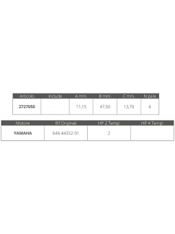 GIRANTE YAMAHA 2T 2 HP