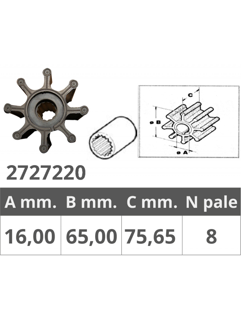 GIRANTE ORIGINALE JABSCO 17018