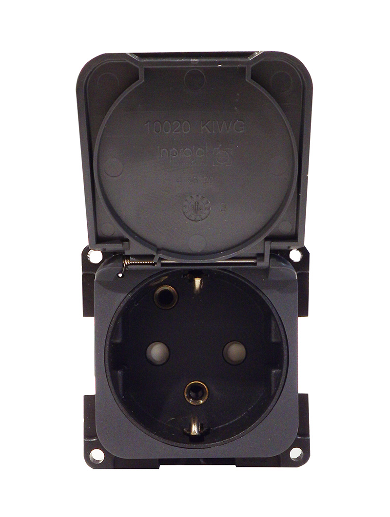 PRESA 230 V. SCHUKO C/COPERCHIO