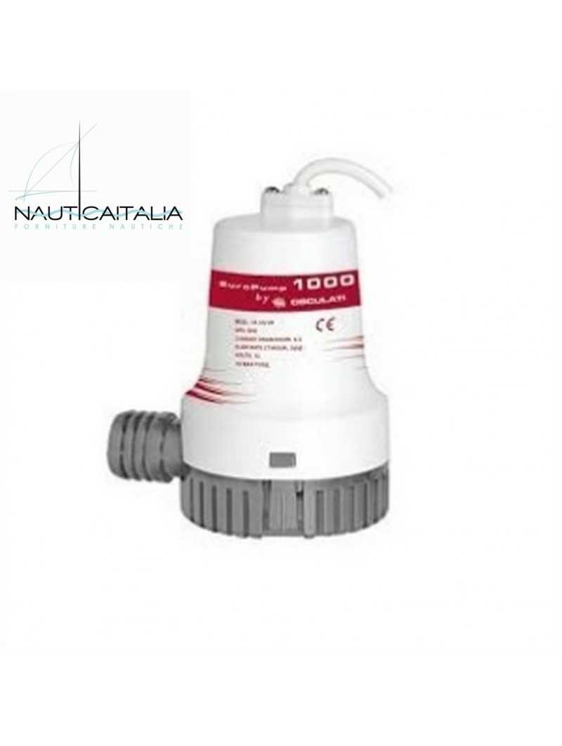 Pompa di sentina sommergibile Osculati Europump II 1000 12V 64 L/min