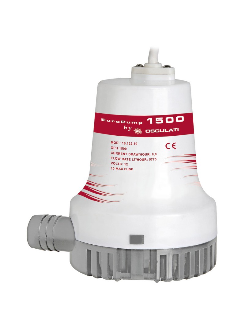 Pompa di sentina Osculati Europump II 1500 24V 96 L/min 16.122.11